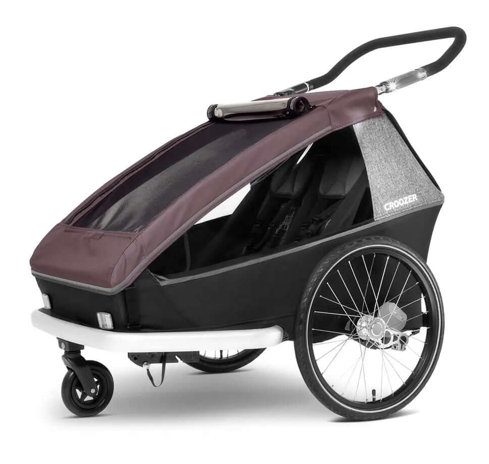 Croozer 2in1 Ersatzverdeck Kid Vaaya Blossom Red, 2in1-Verdeck am Zweisitzer/Einsitzer-Kinderwagen