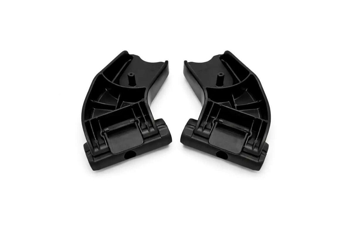 Joie Parcel Adapter für Parcel & Parcel LX mit Maxi-Cosi Kompatibilität – schwarze Adapterclips im Paar, Vorderansicht
