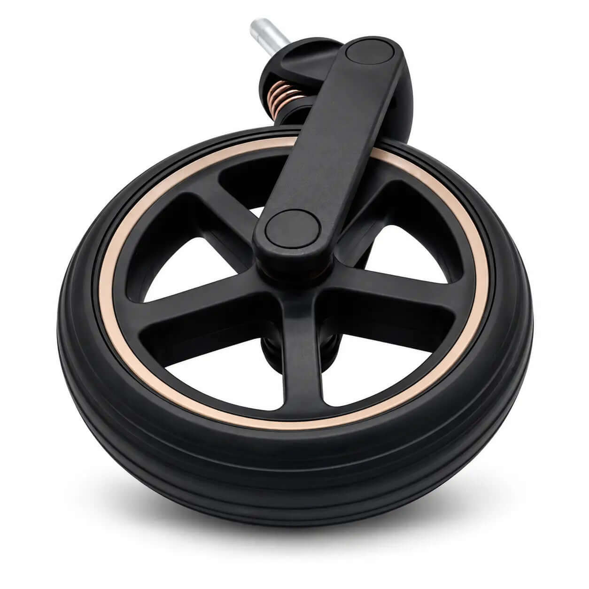 Cybex Priam Vorderrad Rosegold passend für 4.0 3.0 und e-Priam – Original Ersatzrad in Vorderansicht