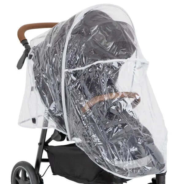 Joie Regenverdeck für Mytrax Pro und Litetrax Serie – transparentes Original Regenverdeck über dem Kinderwagen, Vorderansicht
