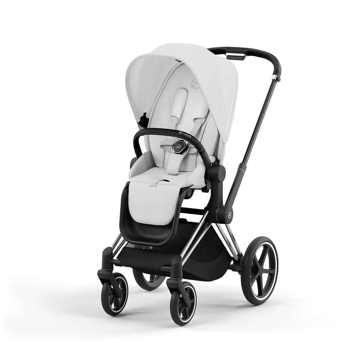 Original Cybex Sicherheitsbügel Spielbügel für Priam und Mios in Chrome Schwarz am Kinderwagen