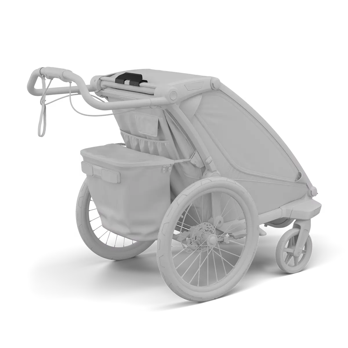 Thule Aion Changing Bag Bike Trailer Clip – Wickeltaschenhalter für Thule Fahrradanhänger - KnirpsExperte