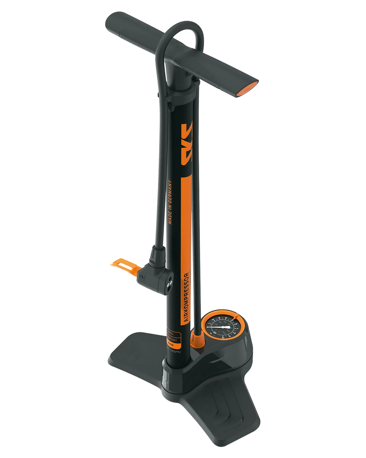SKS Standpumpe Airkompressor Compact 10.0 | Mit MV EASY Ventilkopf (10 Bar) SKS
