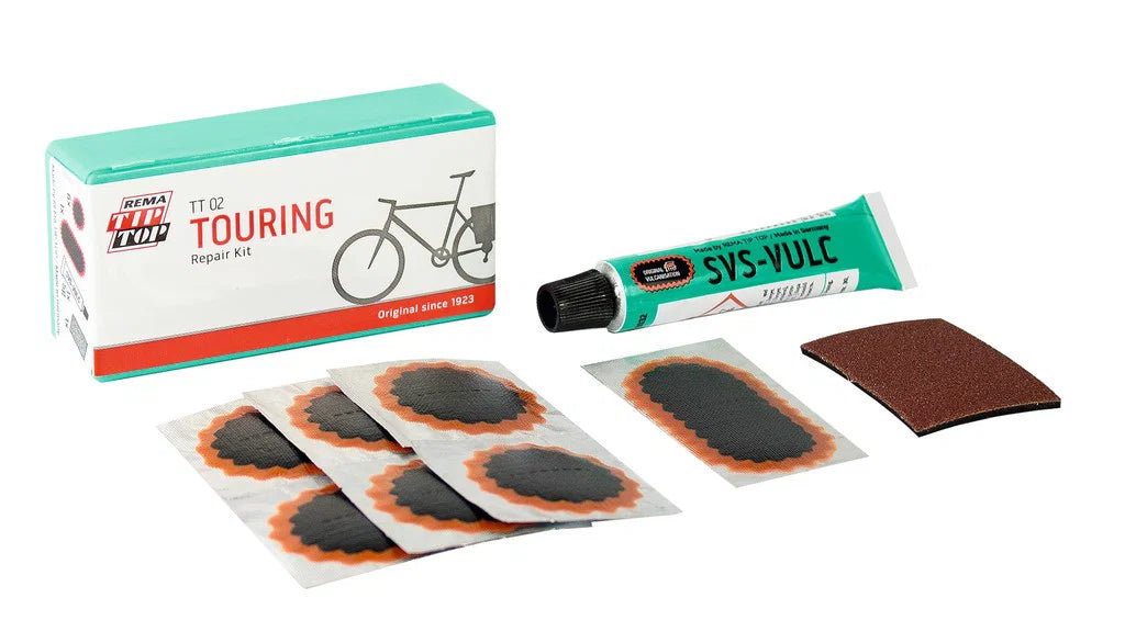 Original REMA TIP TOP Reparaturset TT 02 | Flickzeug für Fahrrad & Kinderwagen