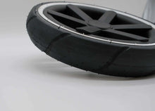 ABC-Design Hinterrad Salsa 4 Air 12 Zoll Ersatzrad schwarz weißwand, seitliche Ansicht – Luftbereifung